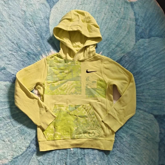 Nike Black and Yellow Hooded Sweatshirt - Picture 4 of 5